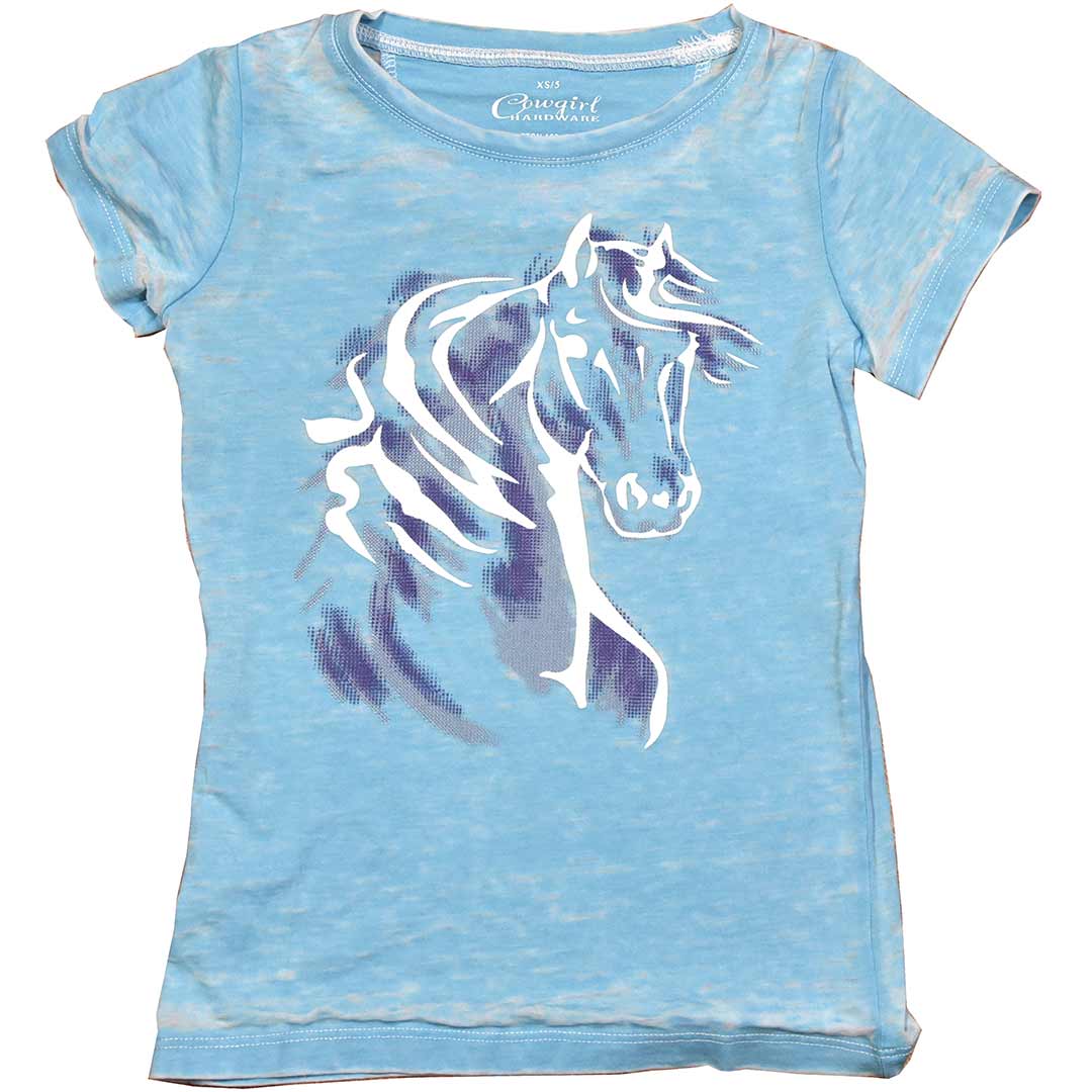 Cowgirl Hardware Girls' Horse Graphic T-Shirt