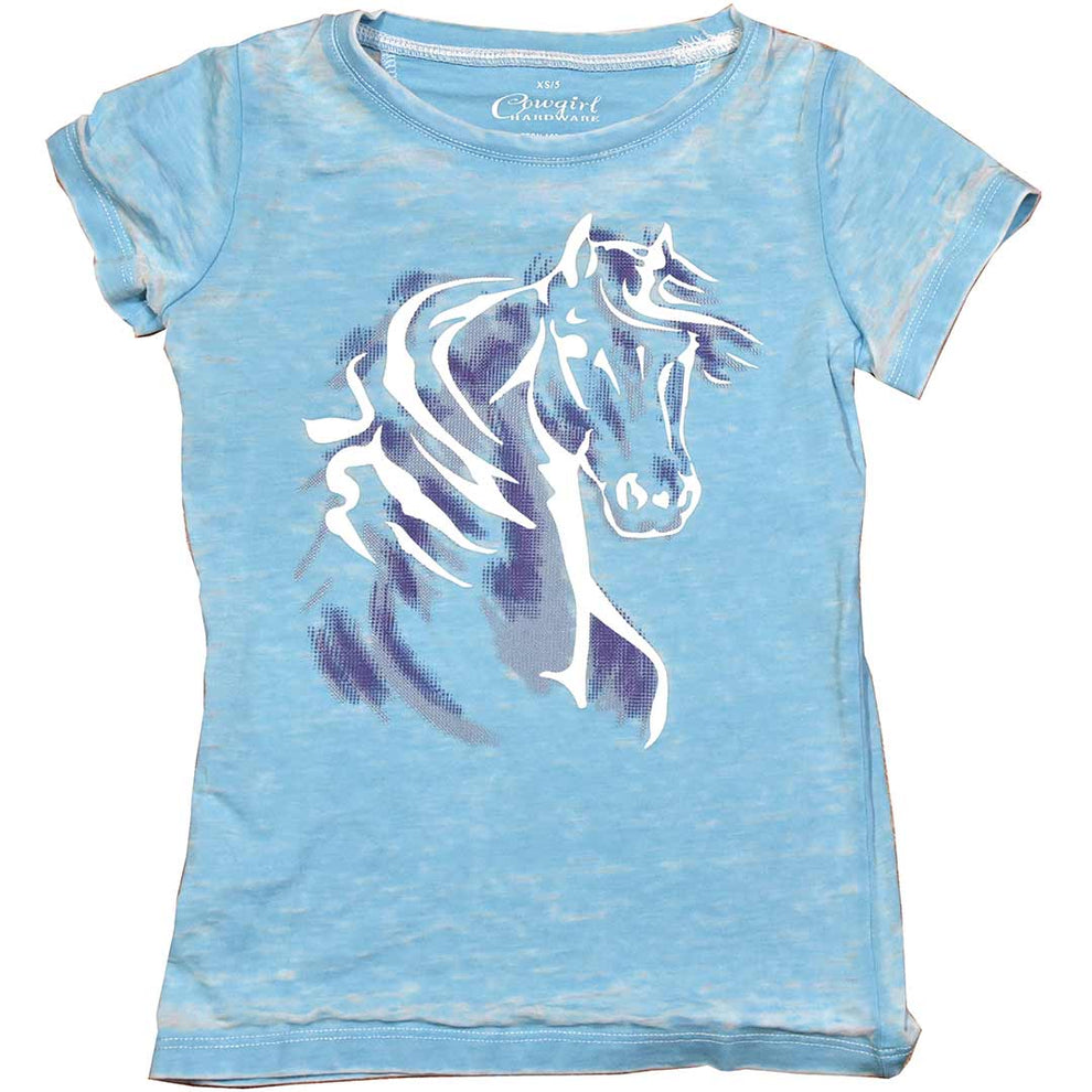 Cowgirl Hardware Girls' Horse Graphic T-Shirt