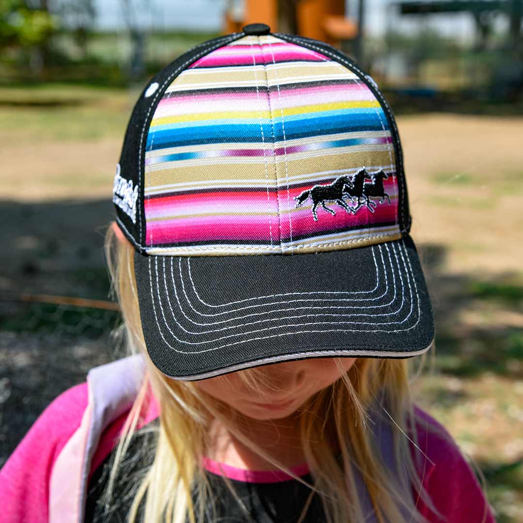 Cowgirl Hardware Toddler Girls' Serape Stripe Cap