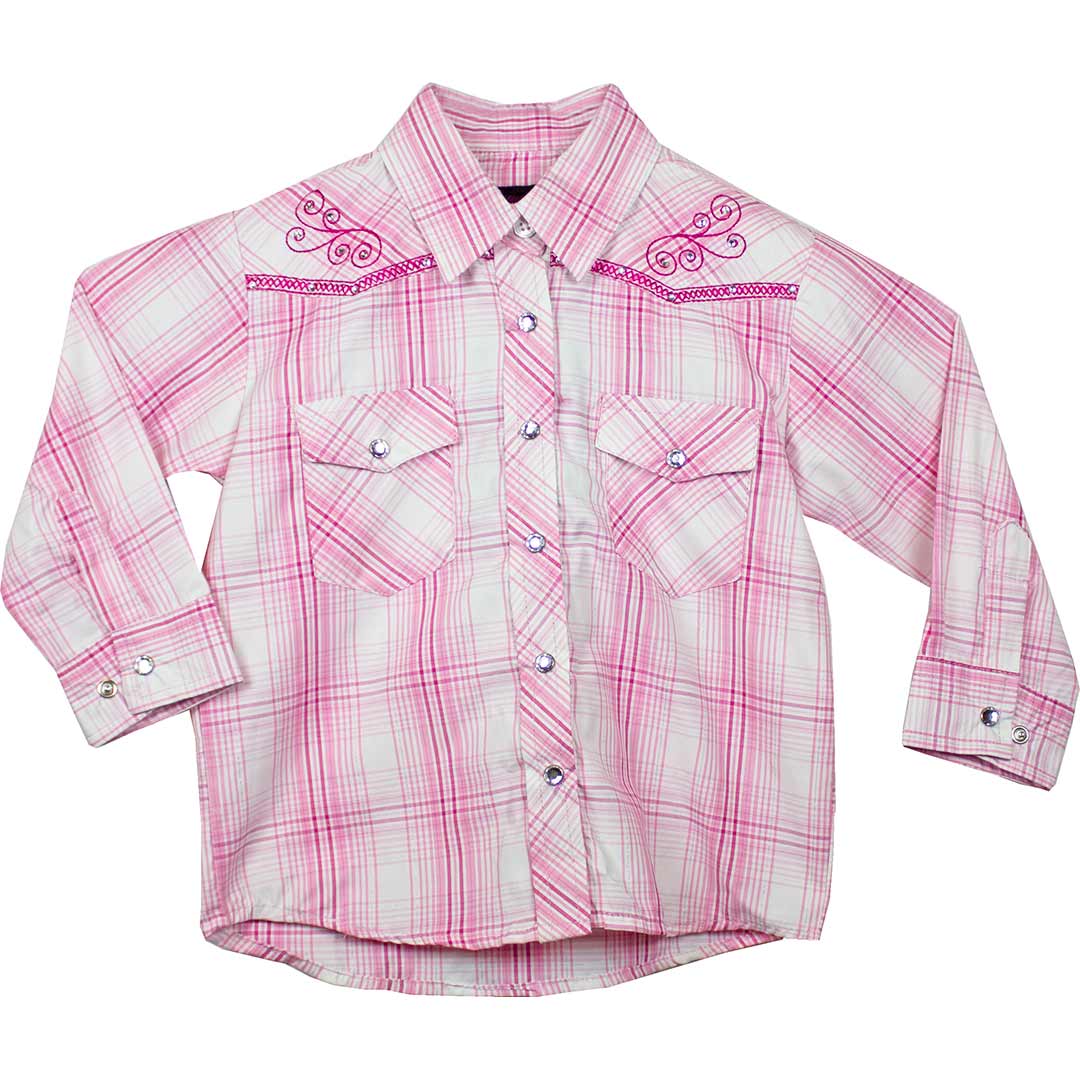 Cowgirl Legend Toddler Girls' Plaid Snap Shirt