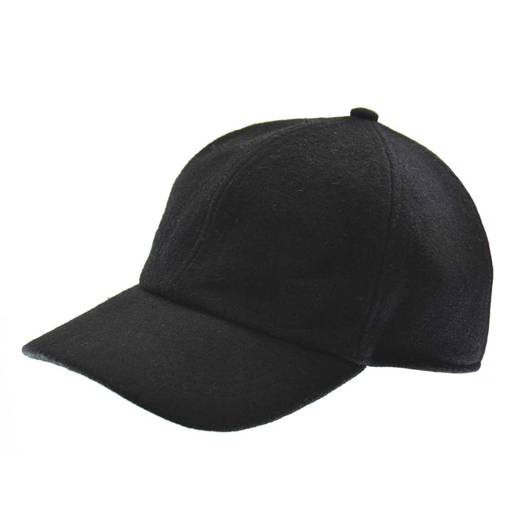 Crown Cap Men's Melton Ball Cap with Ear Flaps