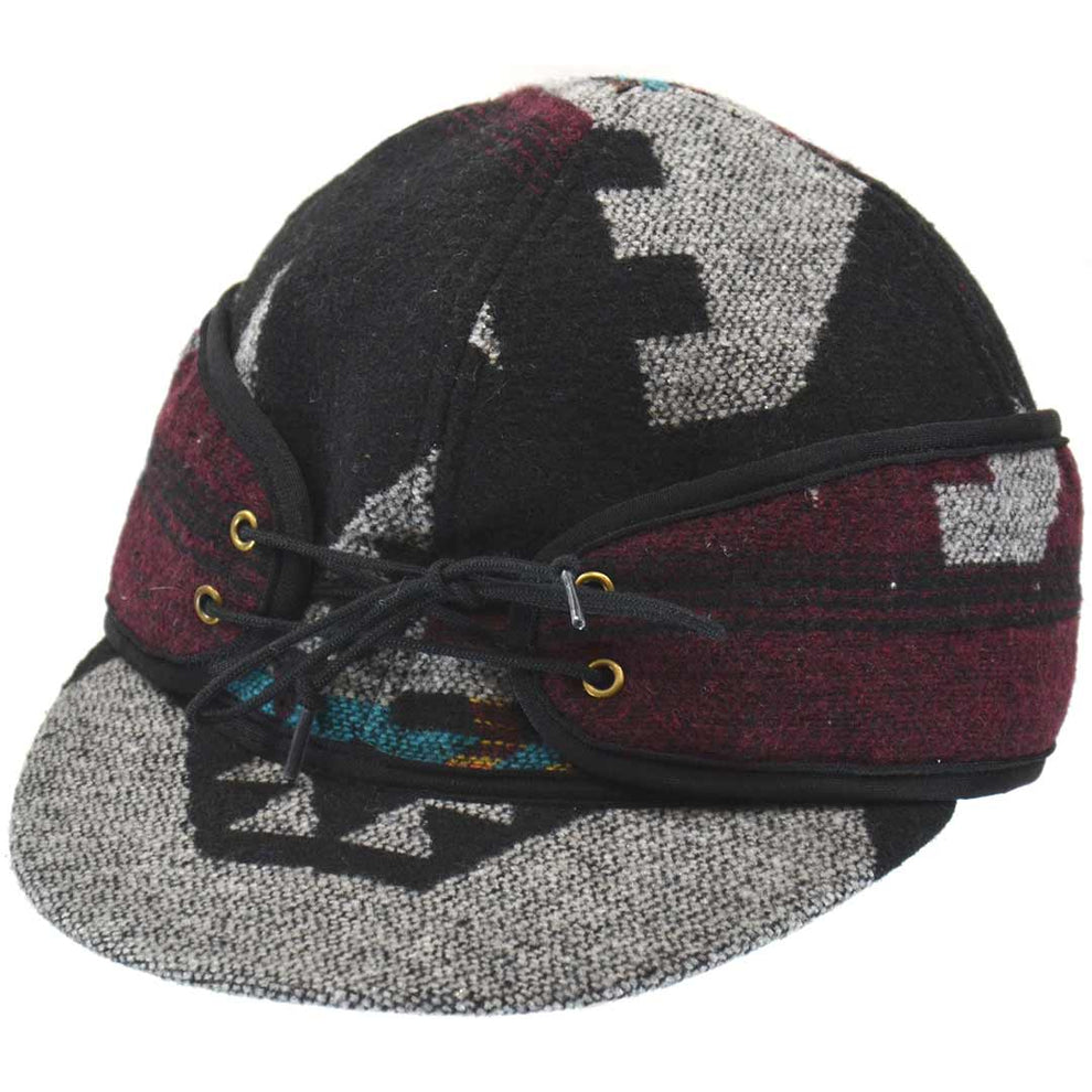 Crown Cap Women's Aztec Wool Blend Railroad Hat