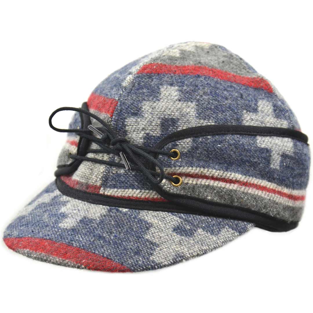 Crown Cap Women's Navajo Wool Blend Railroad Cap