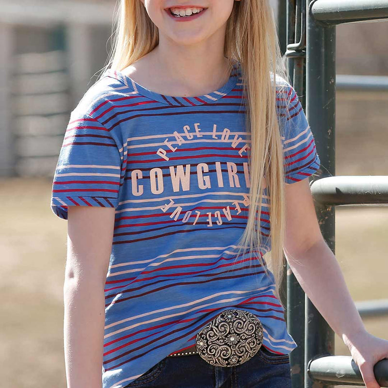 Cruel Denim Girls' Peace Love Cowgirls Graphic T-Shirt
