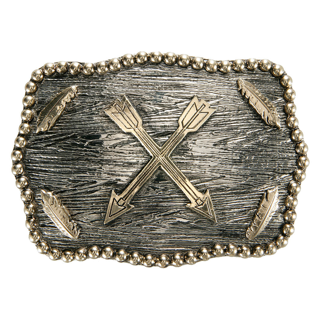 AndWest Iconic Crossed Arrows & Feather Buckle
