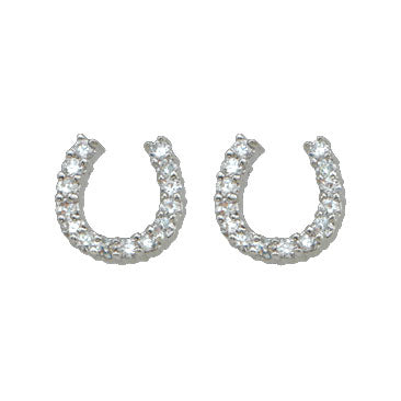 Montana Silversmiths Women's Tiny Rider Horseshoe Earrings