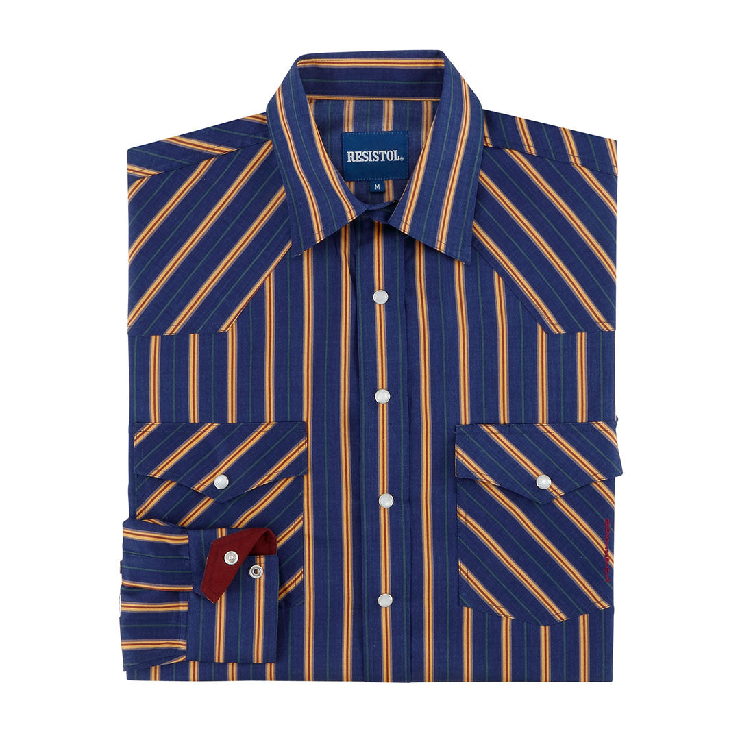 Resistol Boys' Brush Snap Stripe Pattern Shirt