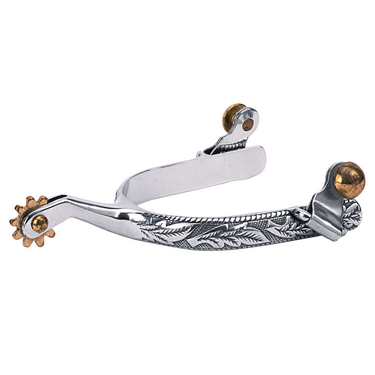 Weaver Engraved Band Men's Roping Spurs