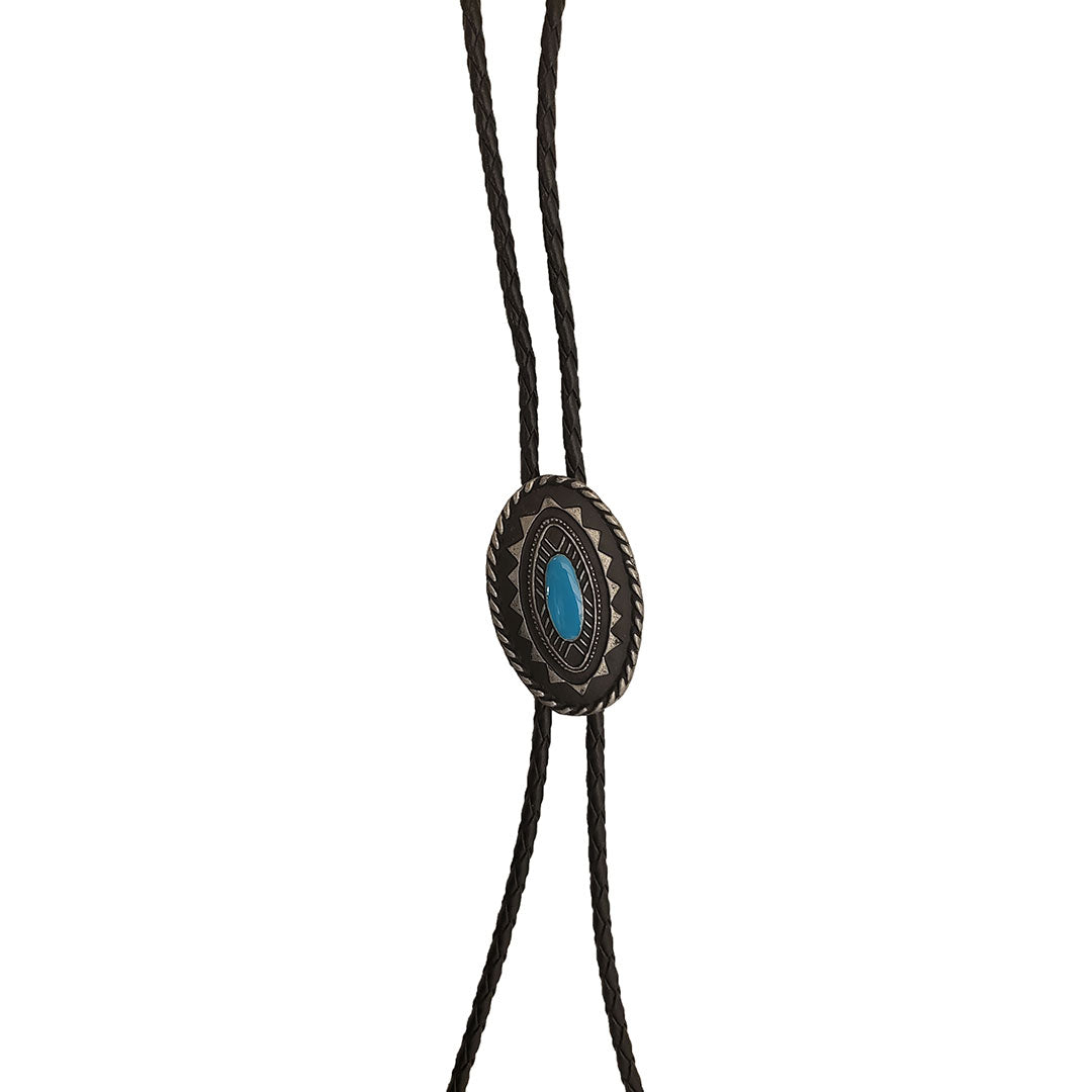 Austin Accent Men's Stone Detail Oval Bolo Tie