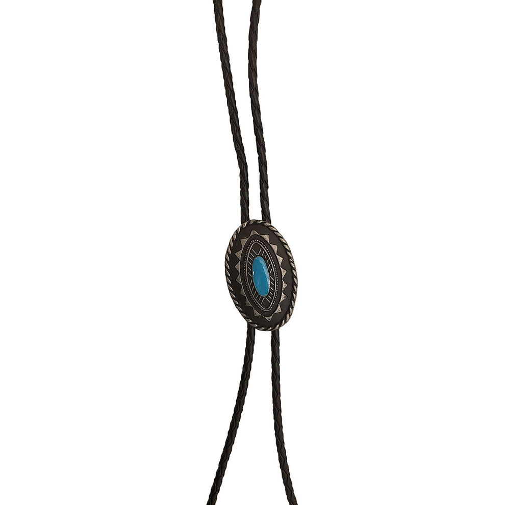 Austin Accent Men's Stone Detail Oval Bolo Tie