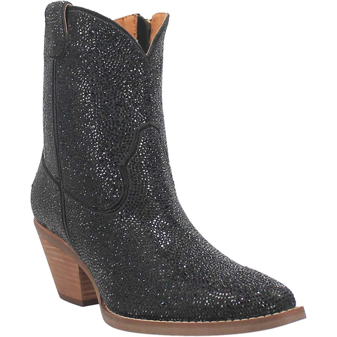 Dingo Women's Rhinestone Cowgirl Leather Cowgirl Booties