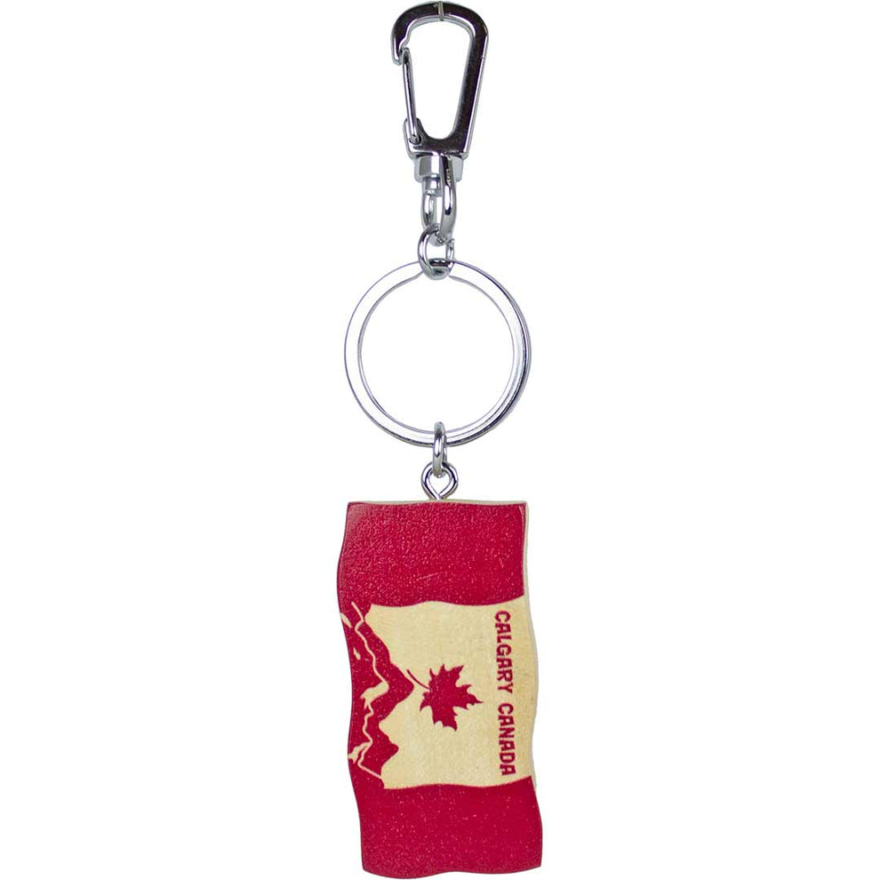 Eagle Ridge Trading Mountain Canada Flag Keychain