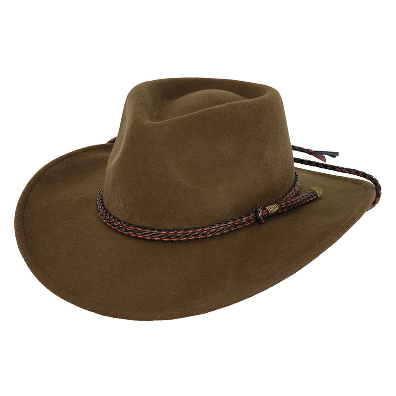 Outback Trading Co. Broken Hill Aussie Felt Cowboy Hat