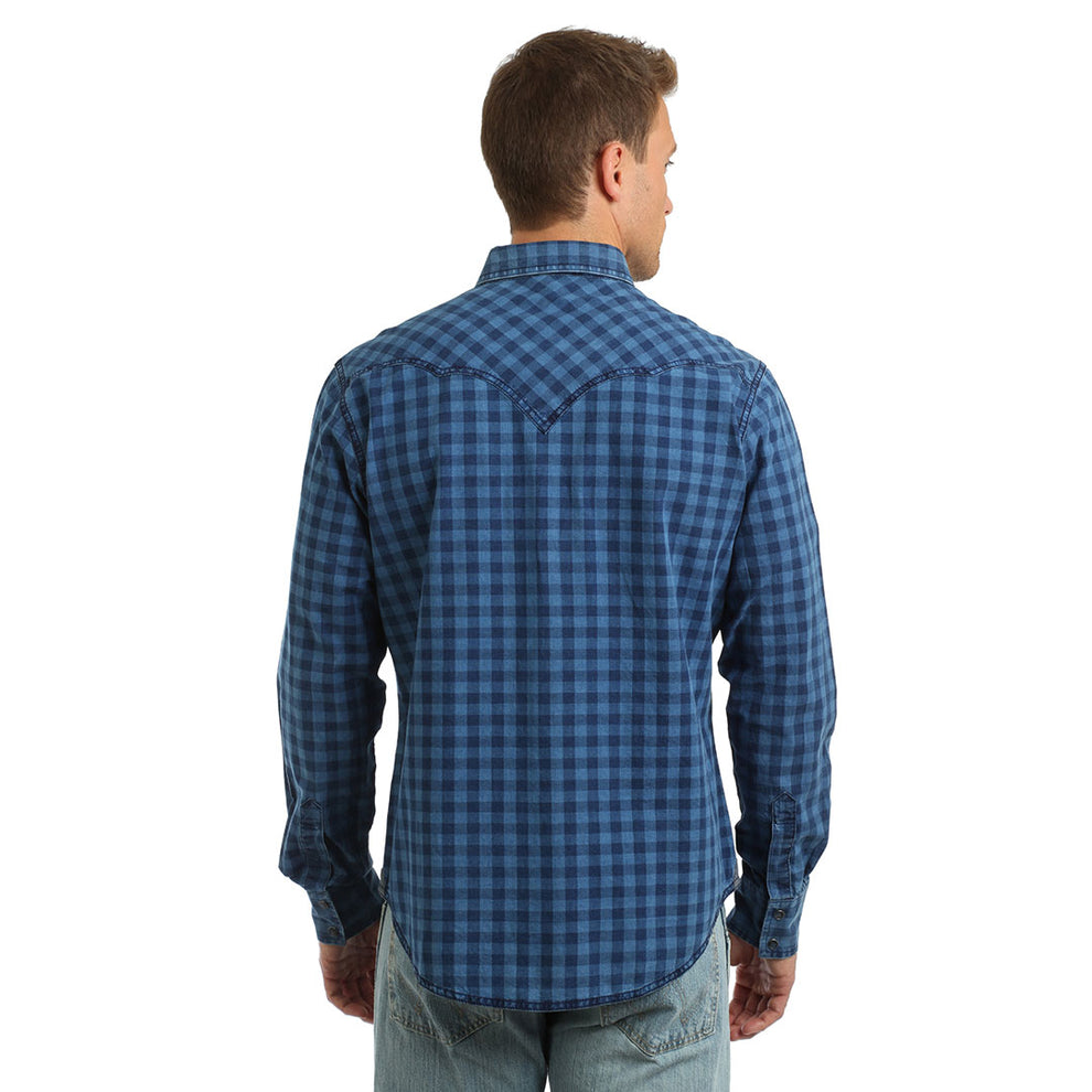 Wrangler Men's Retro Premium Check Plaid Shirt