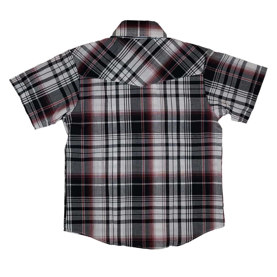 Ely Cattleman Boy's Plaid Short Sleeve Shirt