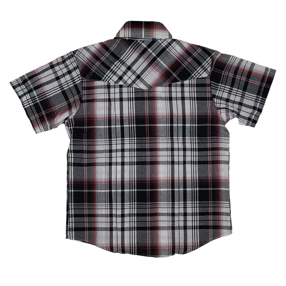 Ely Cattleman Boy's Plaid Short Sleeve Shirt