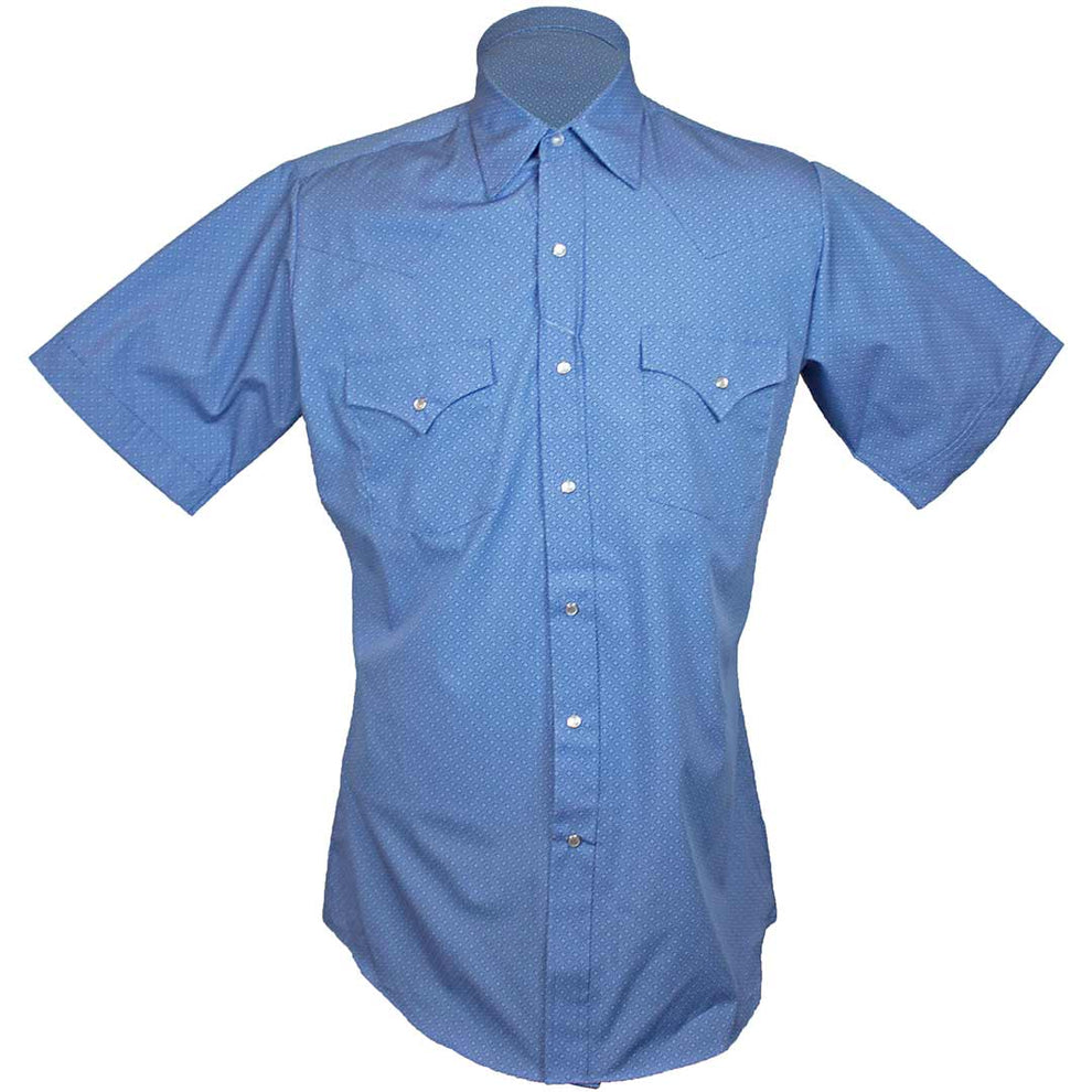 Ely Cattleman Men's Short Sleeve Medallion Print Snap Shirt