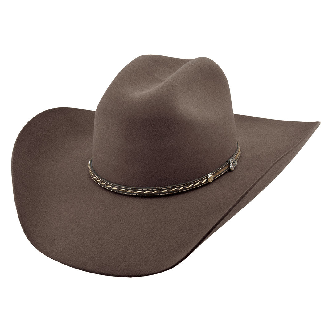 Justin Bent Rail Crowell 6X Fur Felt Cowboy Hat