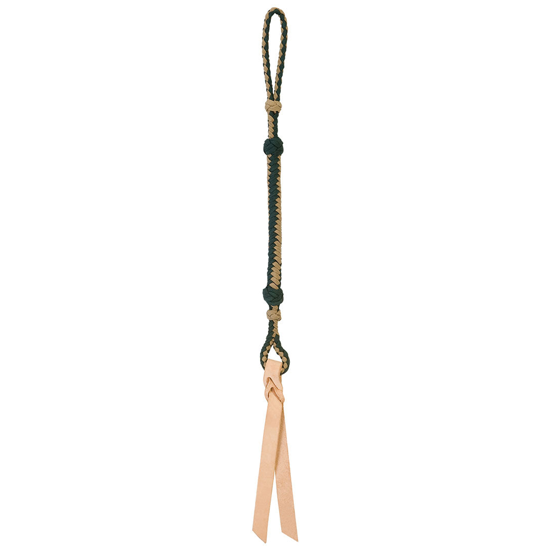 Quirt D'équitation Western En Cuir Huilé Tressé - Avec Boucle De Quirt D'équitation Western En Cuir Huilé Tressé - Avec Boucle De