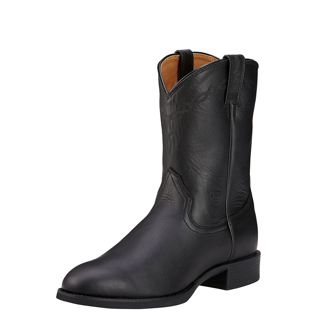 Ariat men's black cowboy boots outlet