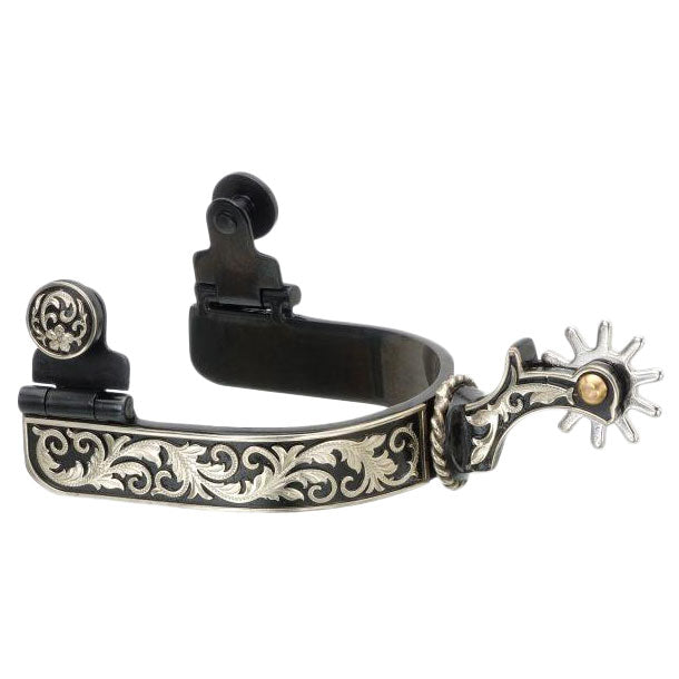 Tough 1 Women's Kelly Silver Star Filigree Steel Spurs