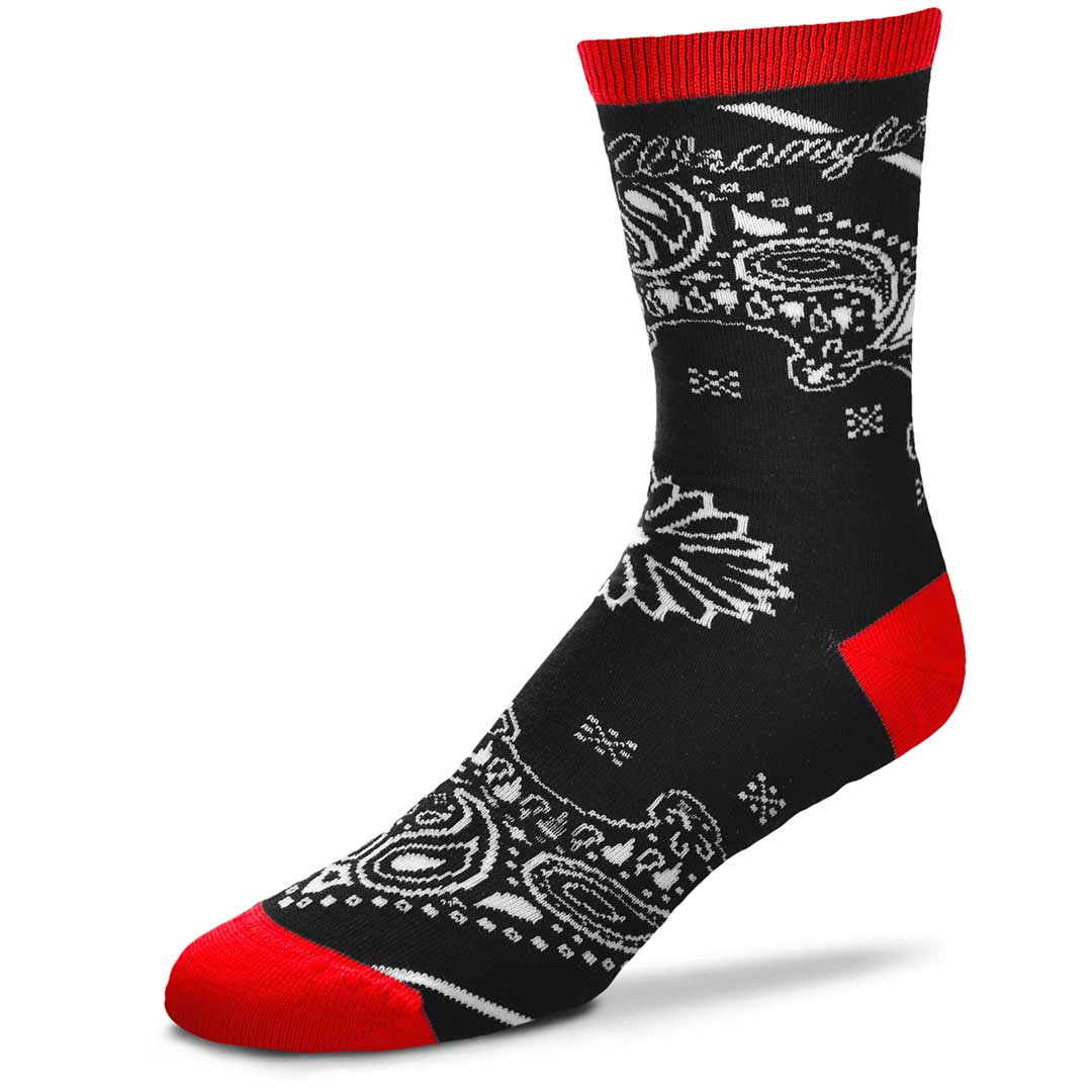 For Bare Feet Wrangler Unisex Bandana Pattern Crew Socks