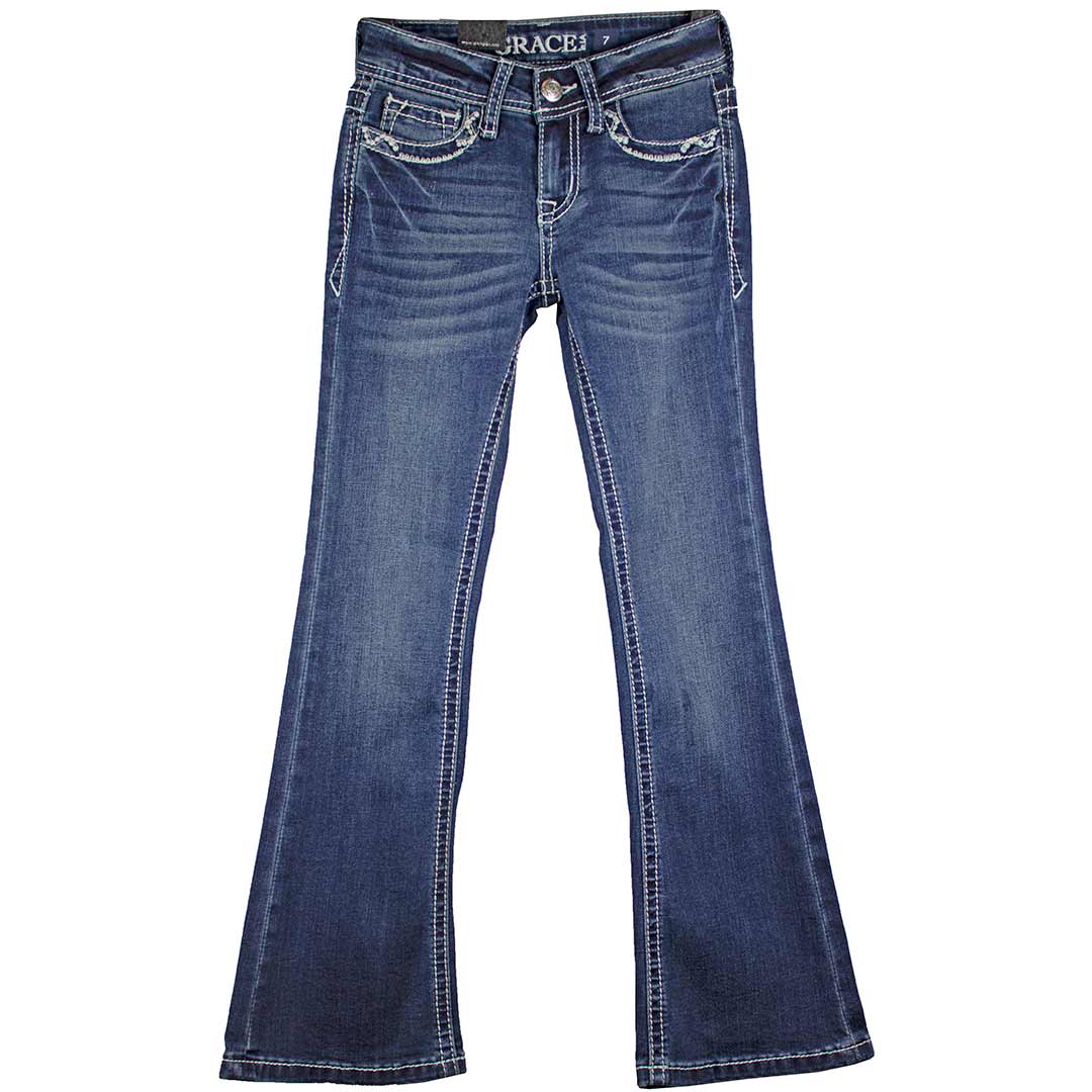 Grace in LA Girls' Horseshoe Bootcut Jeans