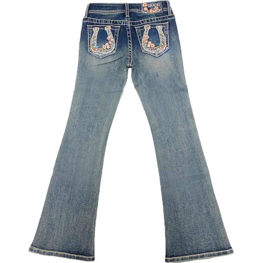 Little Girls' Distressed Bell Bottom Jeans – ALELLY