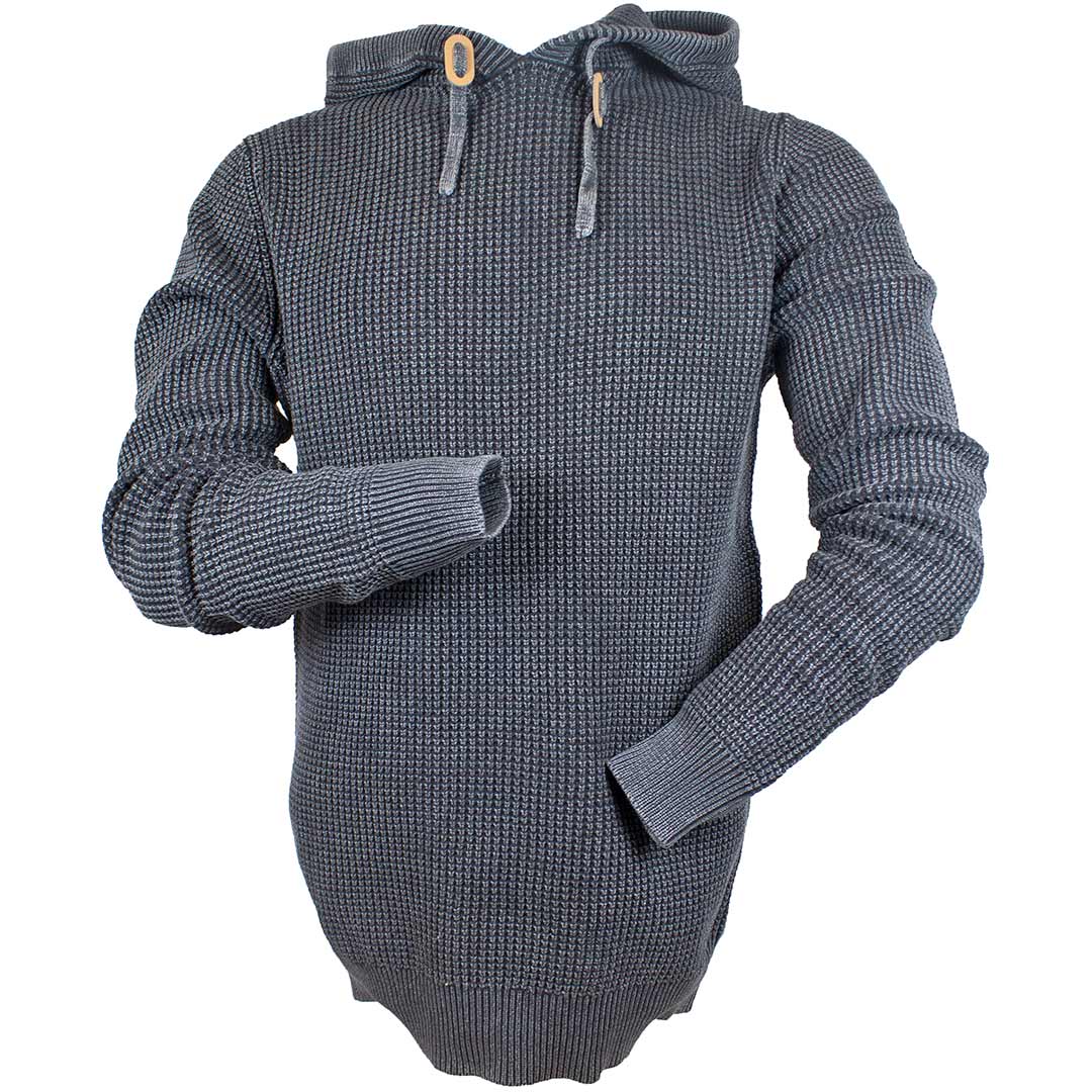 Hedge Men's Textured Knit Pullover Hoodie