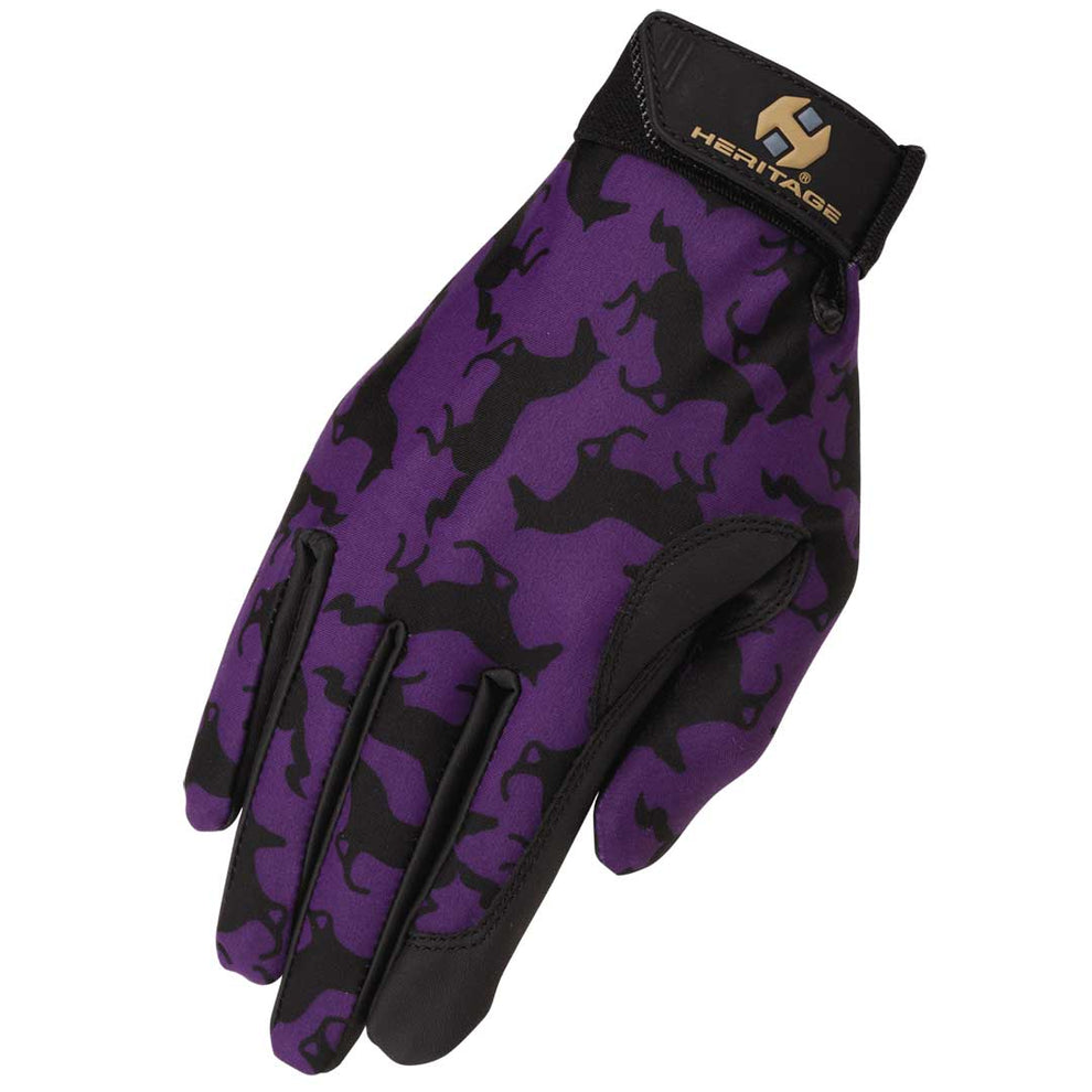 Heritage Gloves Gallop Print Performance Riding Gloves