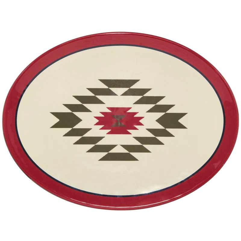 Hi End Accents Aztec Melamine Serving Platter