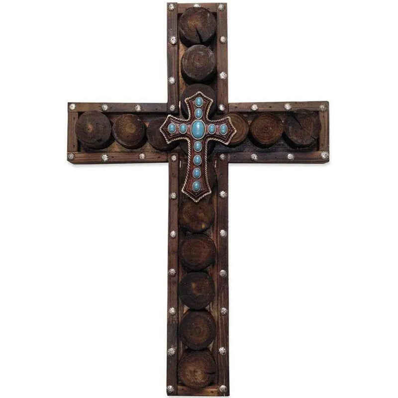 Hi End Accents  Wood Plank Cross Wall Decor