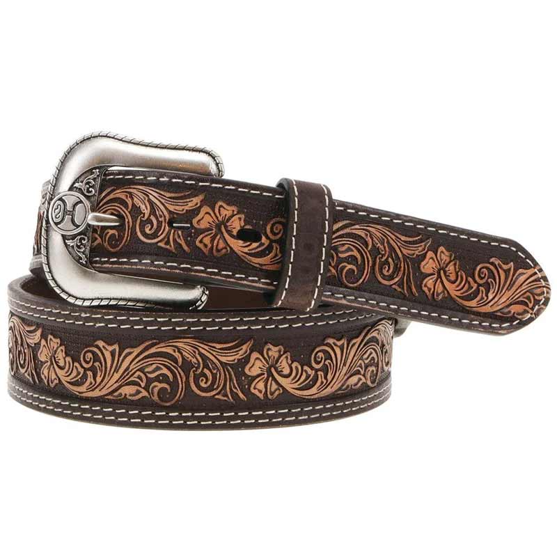 Hooey Brands Men's Midnight Classic Leather Belt