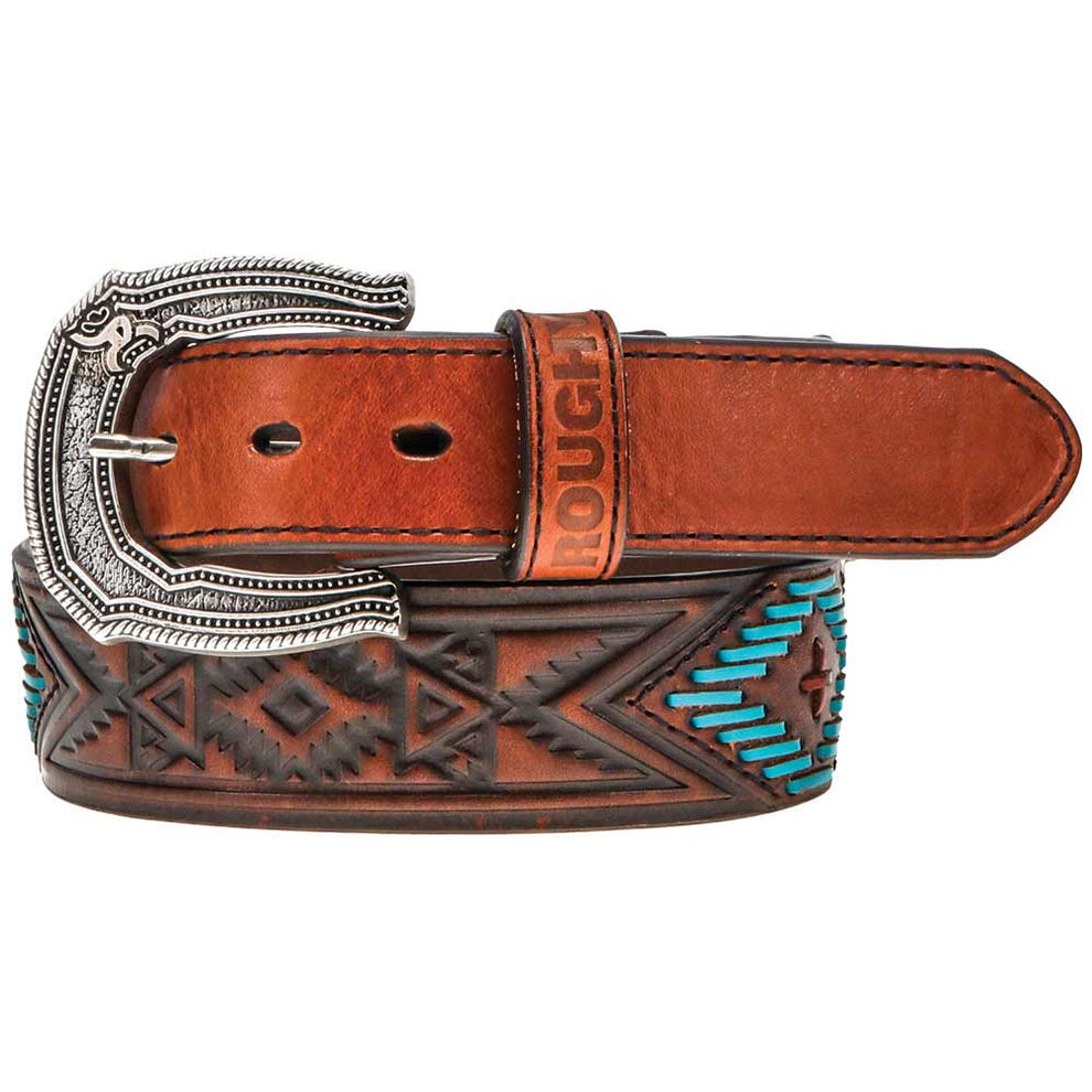 Hooey Brands Men's Roughy Choctaw Tooled Leather Belt
