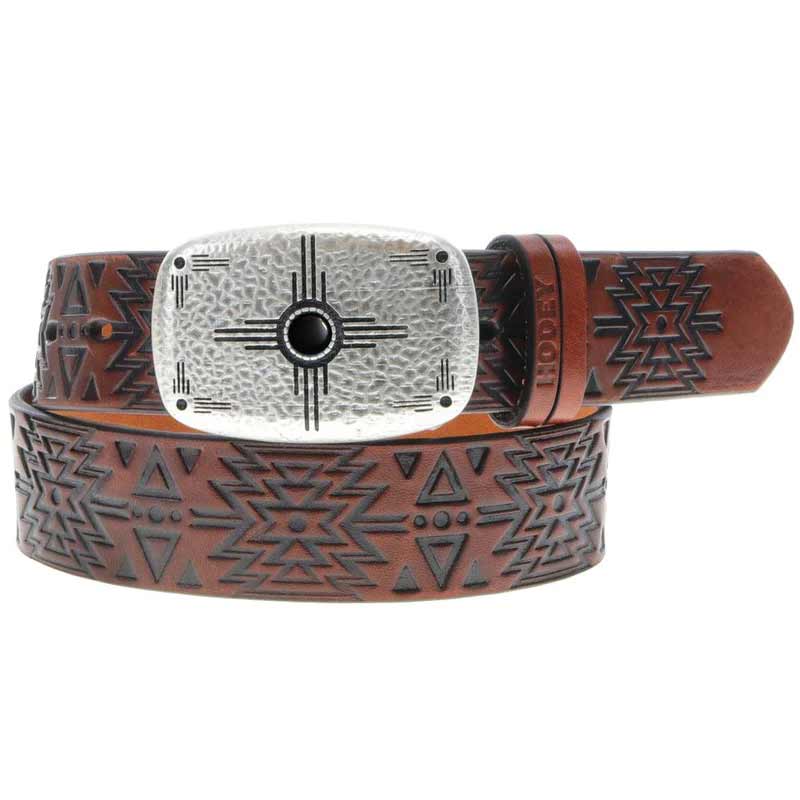 Hooey Brands Women's Dakota Aztec Leather Belt