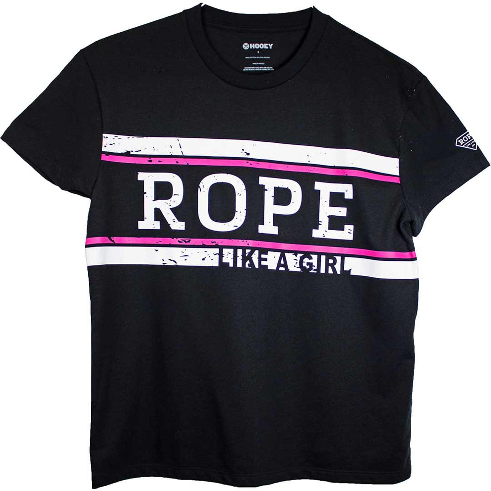 Hooey Brands Women's "Rope Like A Girl" Logo Graphic T-Shirt