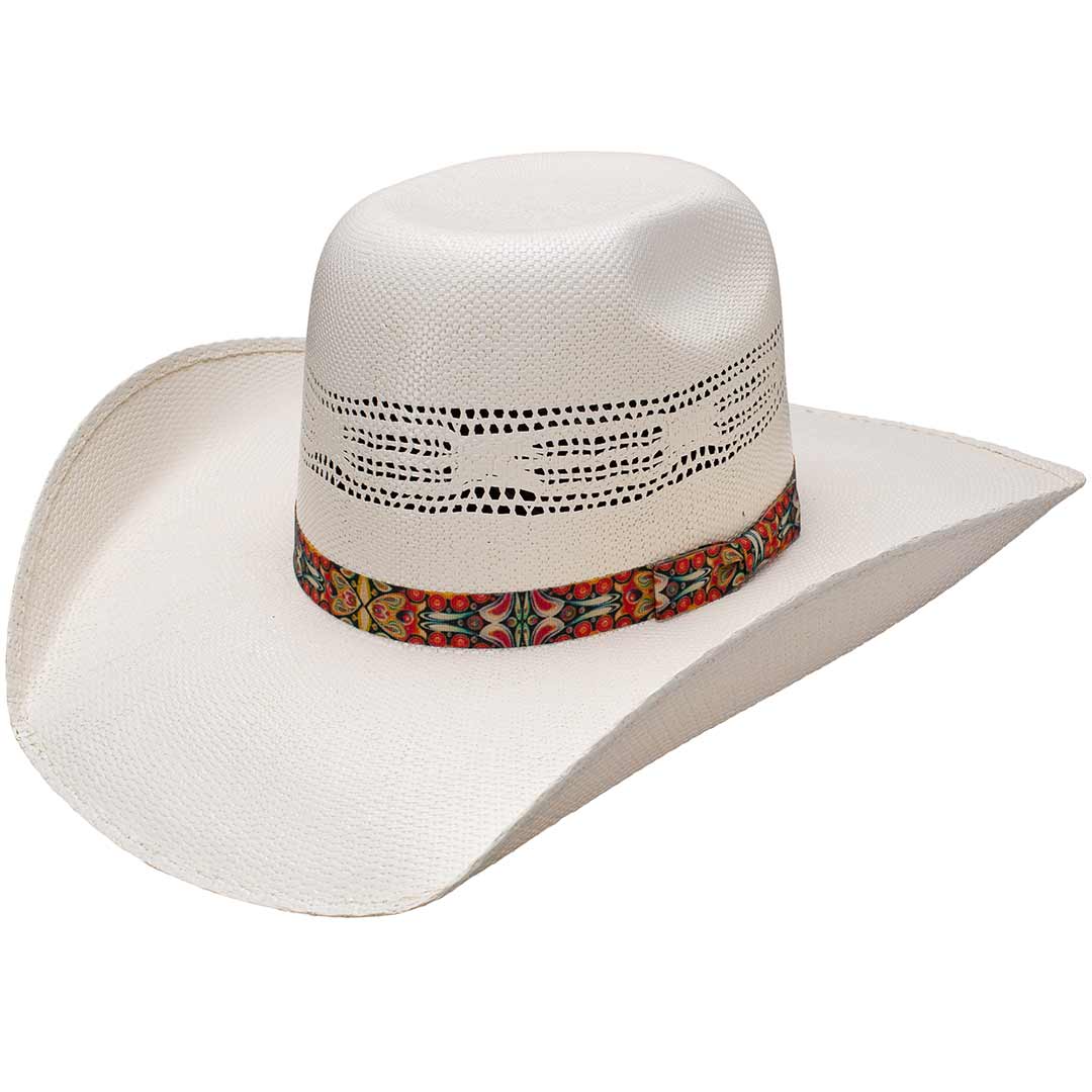 Hooey Rocker Rounded Brick Straw Cowboy Hat