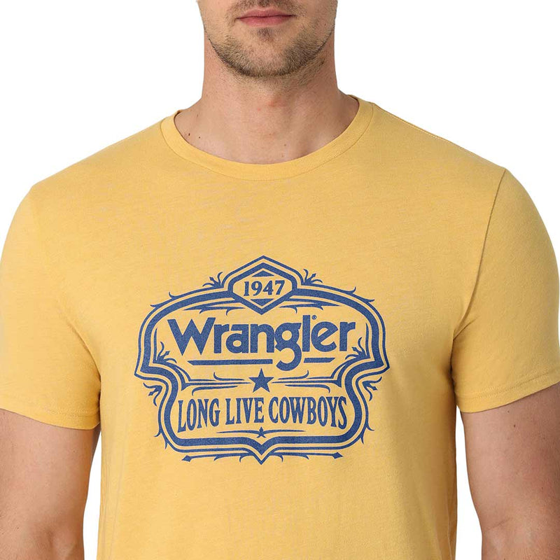 Wrangler Men's Long Live Badge Graphic T-Shirt