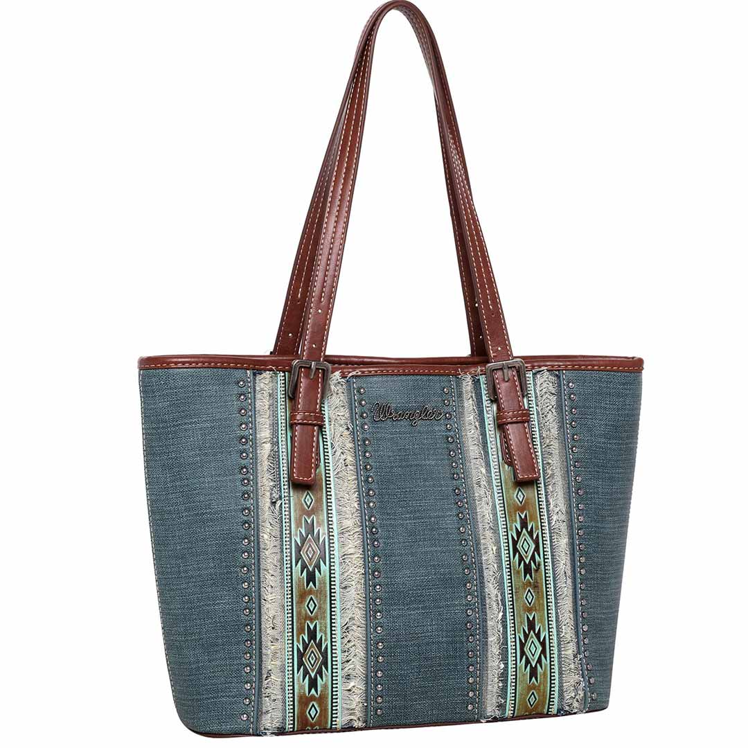 Wrangler Embossed Aztec Tote Bag