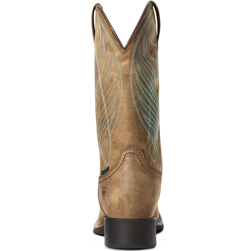 Ariat Women's Round Up Wide Square Toe Waterproof Cowgirl Boots