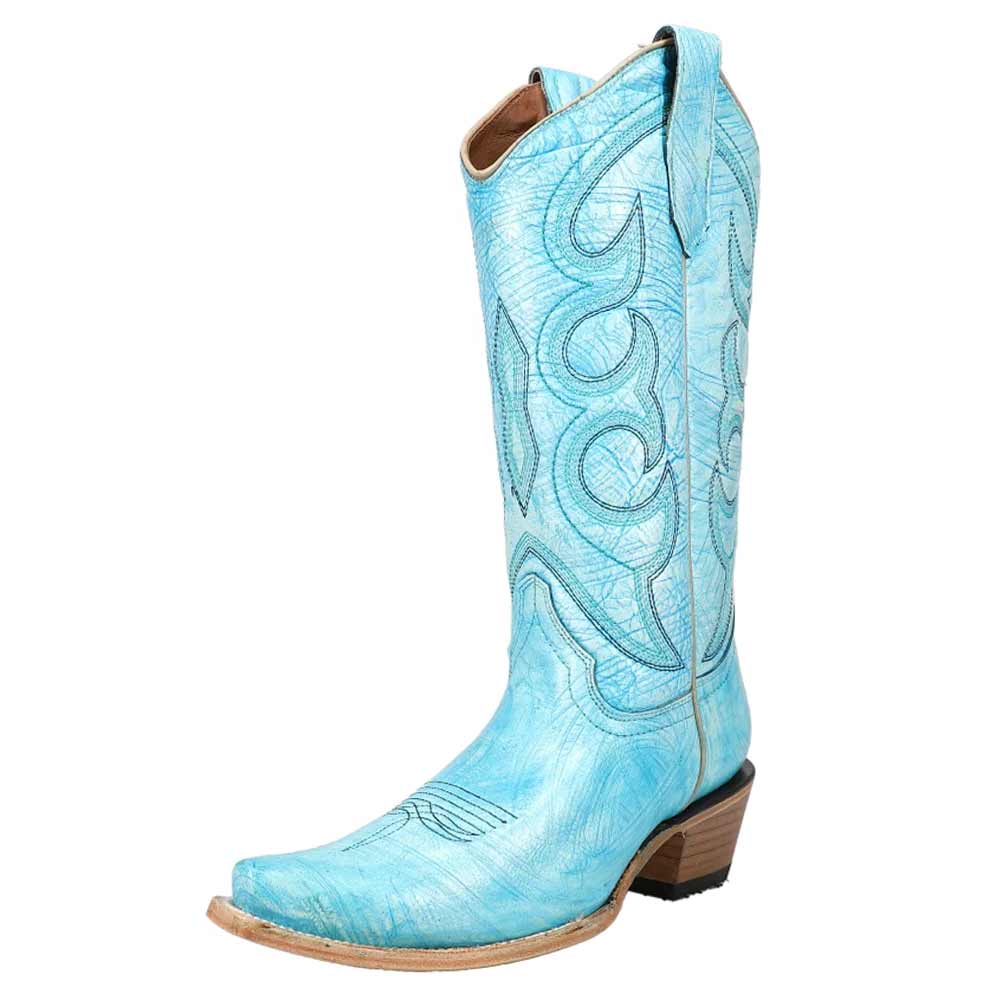 Circle G Women's  Brushstroke Snip Toe Cowgirl Boots