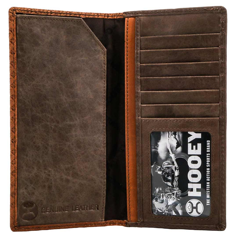 Hooey Brands Men's Hands Up Basketweave Rodeo Wallet