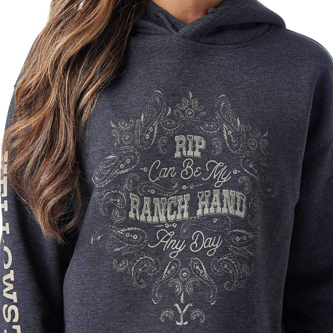Wrangler X Yellowstone Women's Ranch Hand Cropped Hoodie