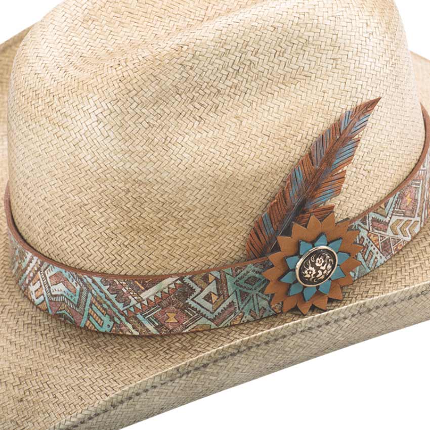 Bullhide Hats Women's South West Love Straw Cowboy Hat