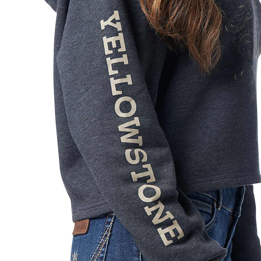 Wrangler X Yellowstone Women's Ranch Hand Cropped Hoodie