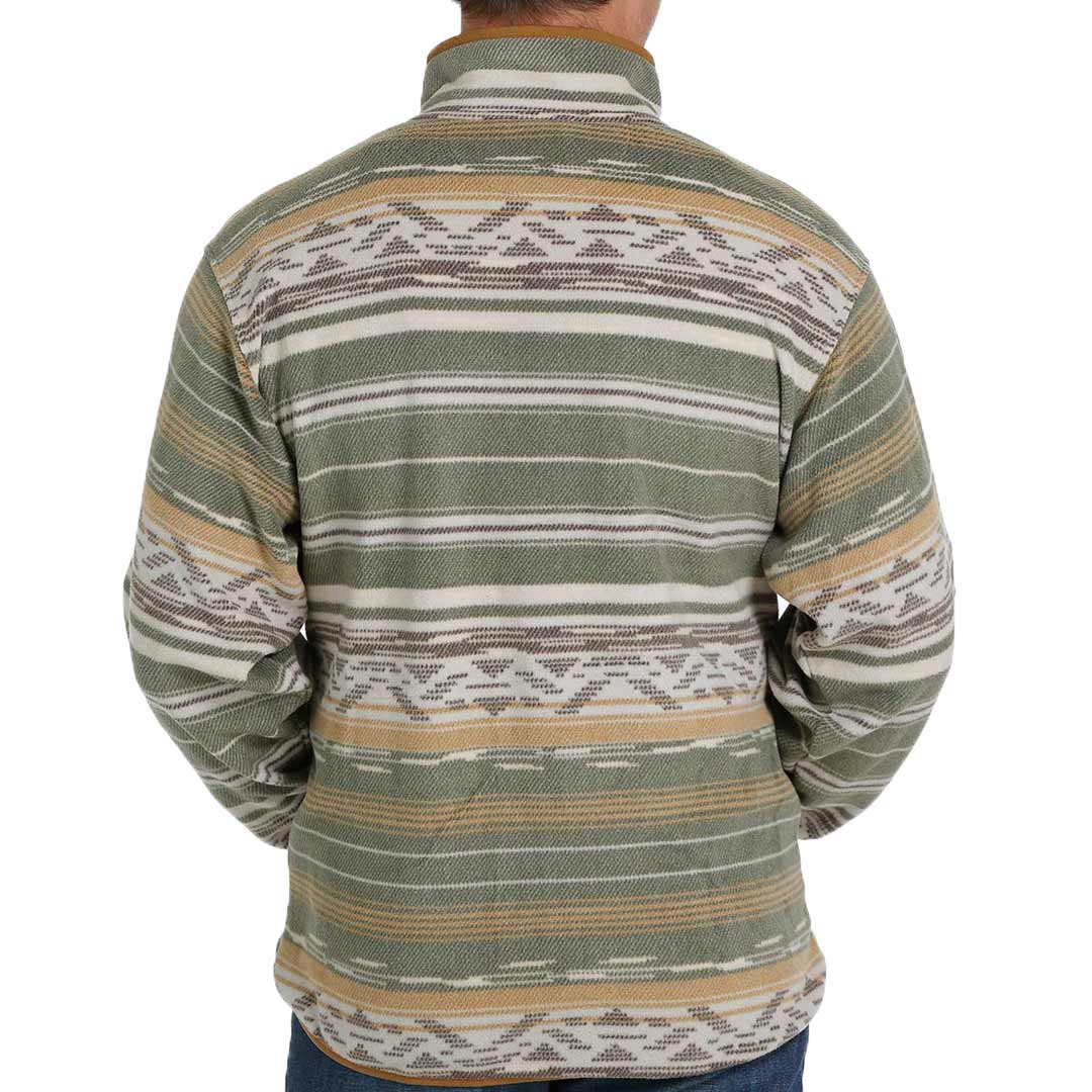 Cinch Men's Striped Fleece Pullover