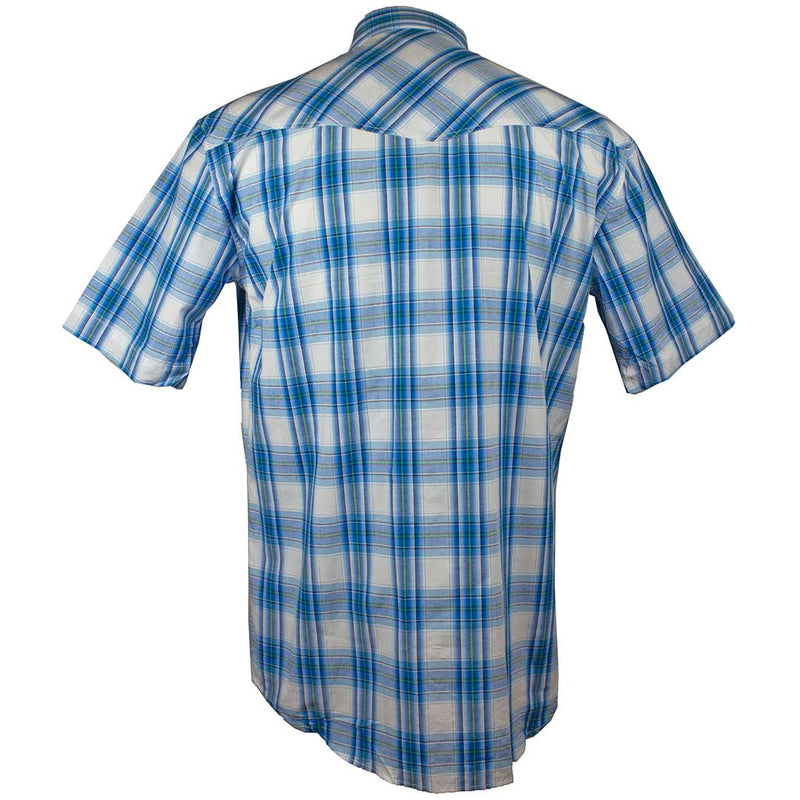 Roper Men's Short Sleeve Plaid Snap Shirt