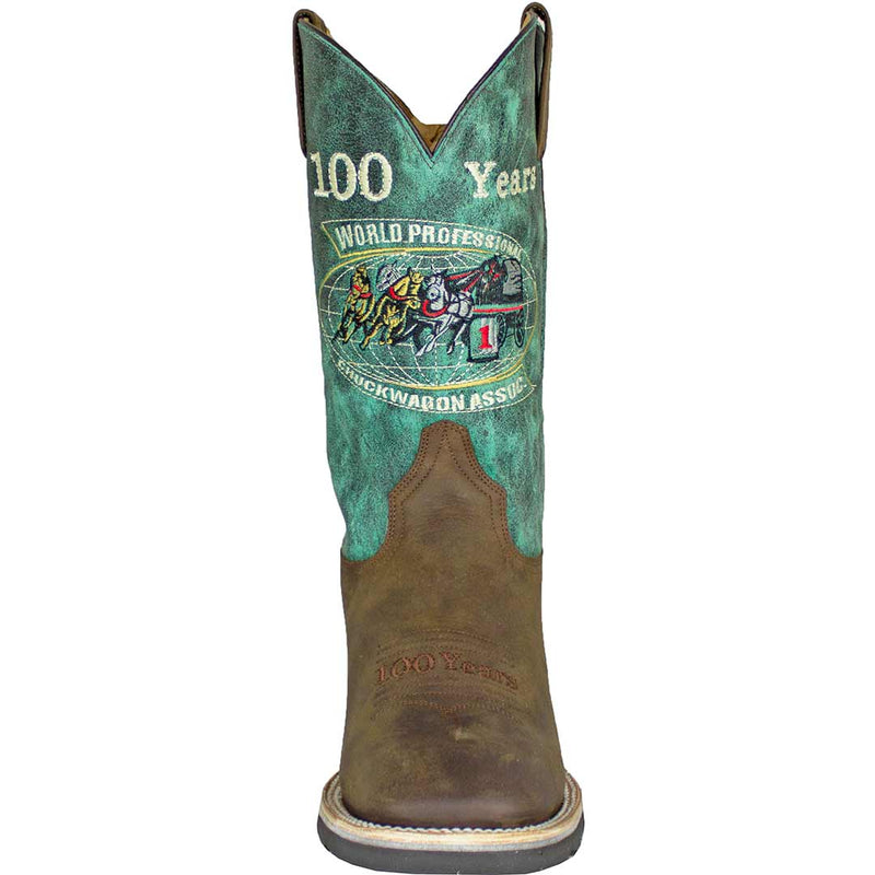 Roper Men's 100 Years of Chuckwagons Square Toe Cowboy Boots