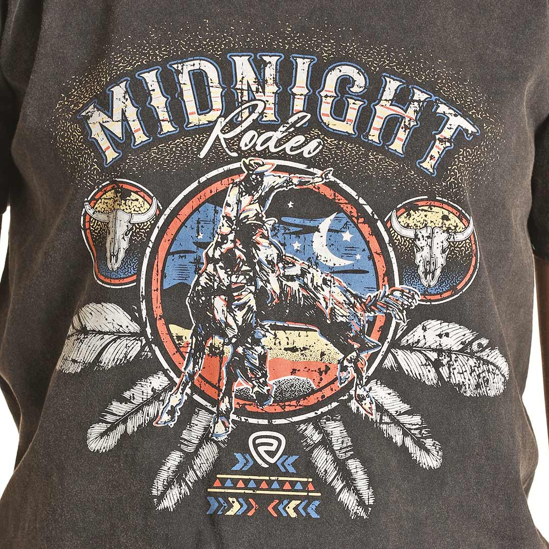 Rock & Roll Cowgirl Women's Midnight Rodeo Graphic T-Shirt