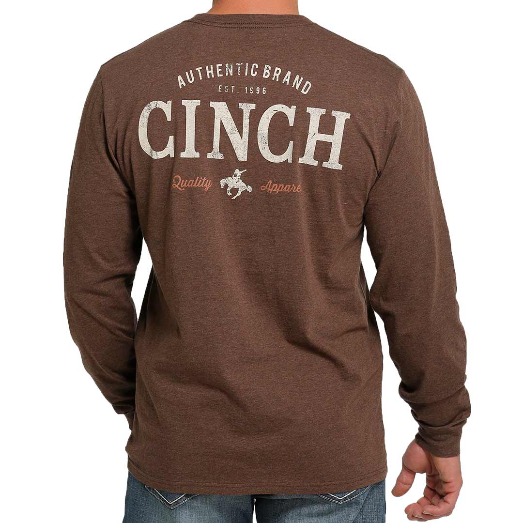 Cinch Men's Logo Graphic Long Sleeve T-Shirt